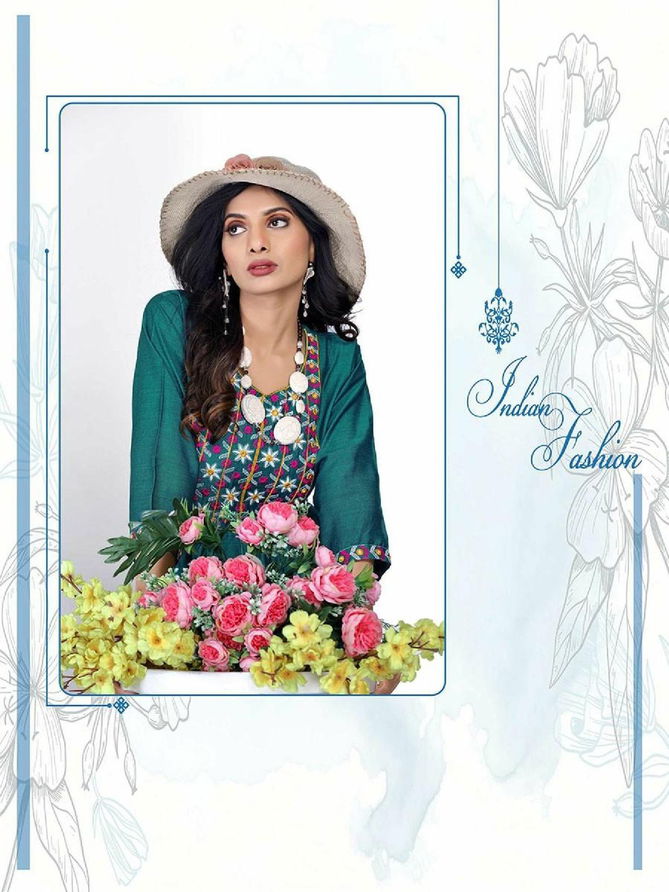 Beauty Queen Blue Bell New Exclusive Wear Designer Fancy Kurti Collection